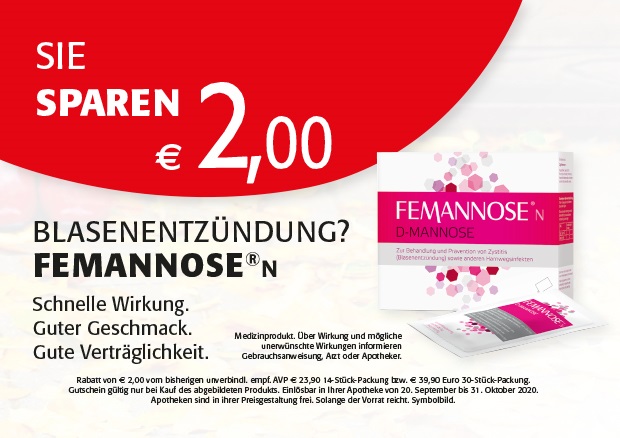 Sparen Sie Jetzt 2 00 Auf Femannose N Apotheke Altlengbach